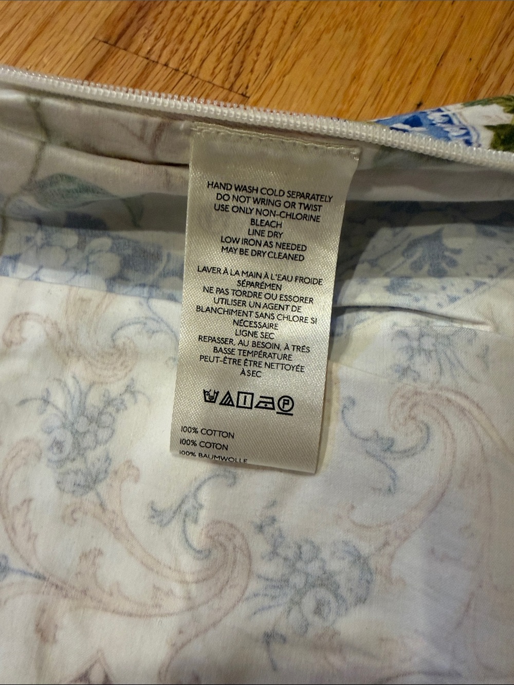 NWT Maeve White Pleated Skort with Blue Porcelain & Floral Print - Picture 5 of 7